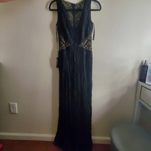 Long Black Dress|Tadashi Shoji|100%Silk|New